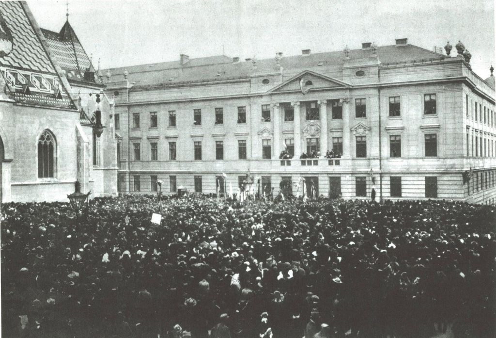 Trg sv. Marka 1918. godine